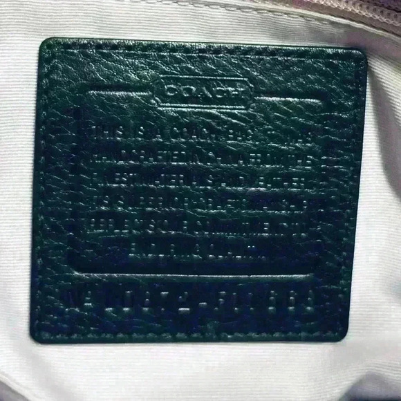 Coach Hampton Mini Hobo Bag with Lilac trim and Striped Strap - Picture 10 of 10